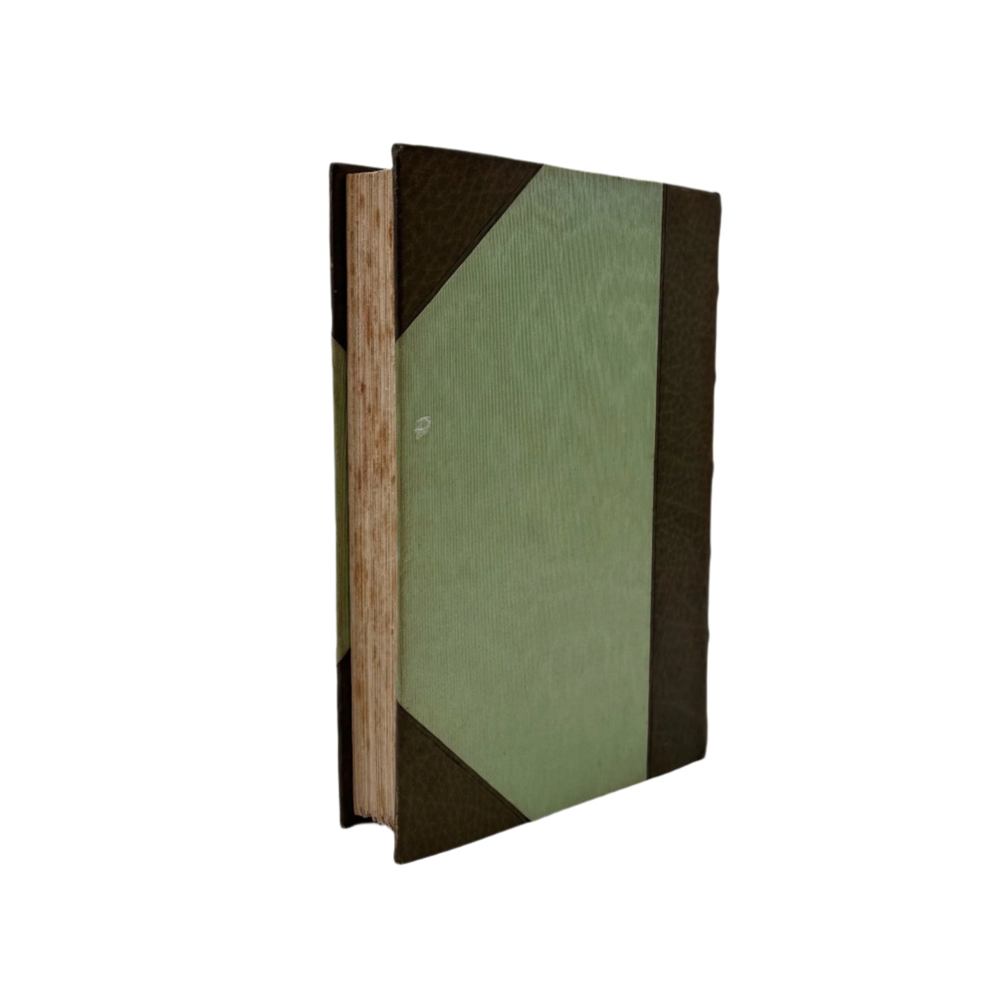 1911 "The Life of Benvenuto Cellini" Green Half Calf Leather Book, Illustrated