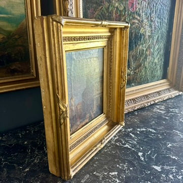 Early 19th Century Venetian School Oil Painting “The Doge’s Palace” | Antique Grand Tour Artwork in Gilt Frame