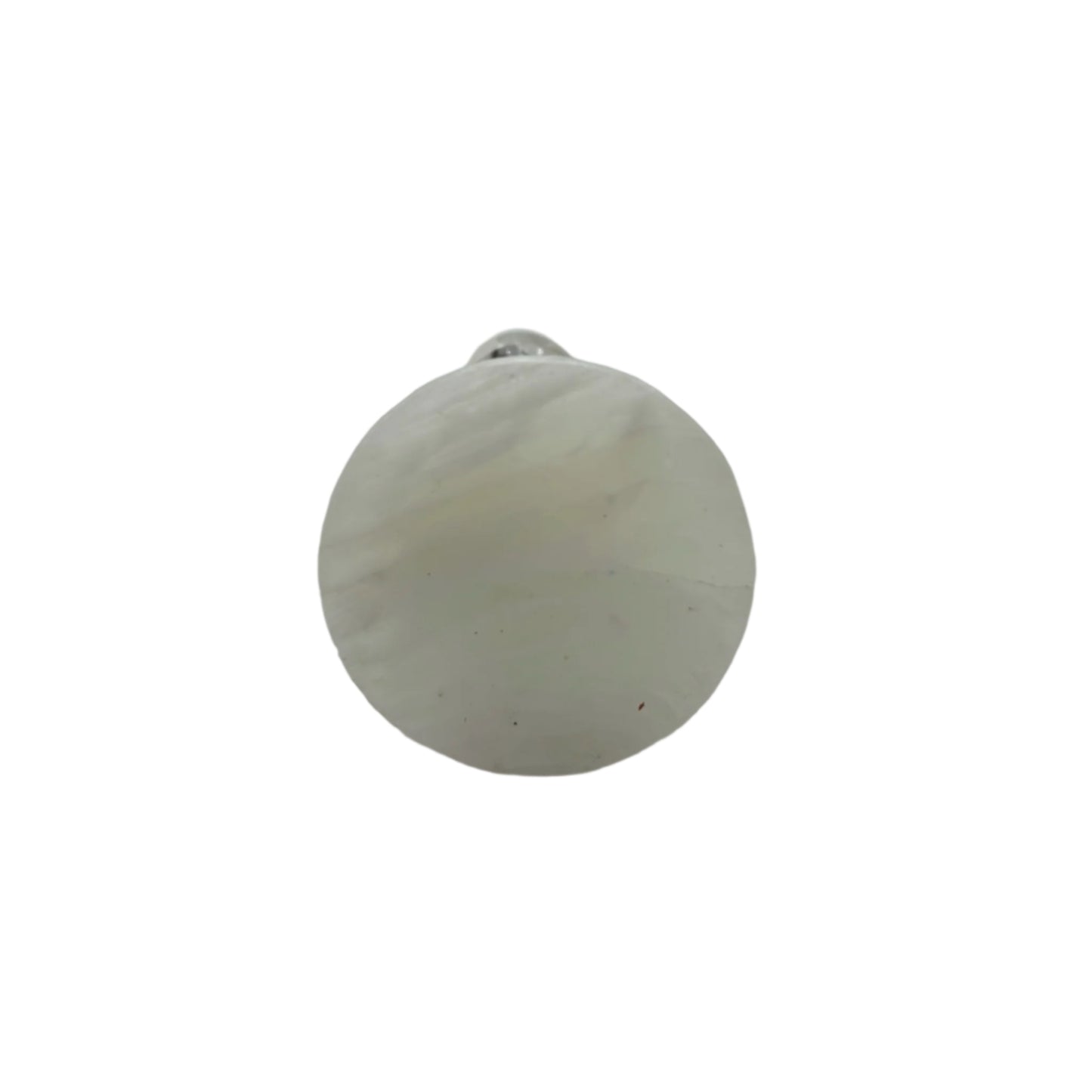 Mid-Century White Onyx Candlestick Holder