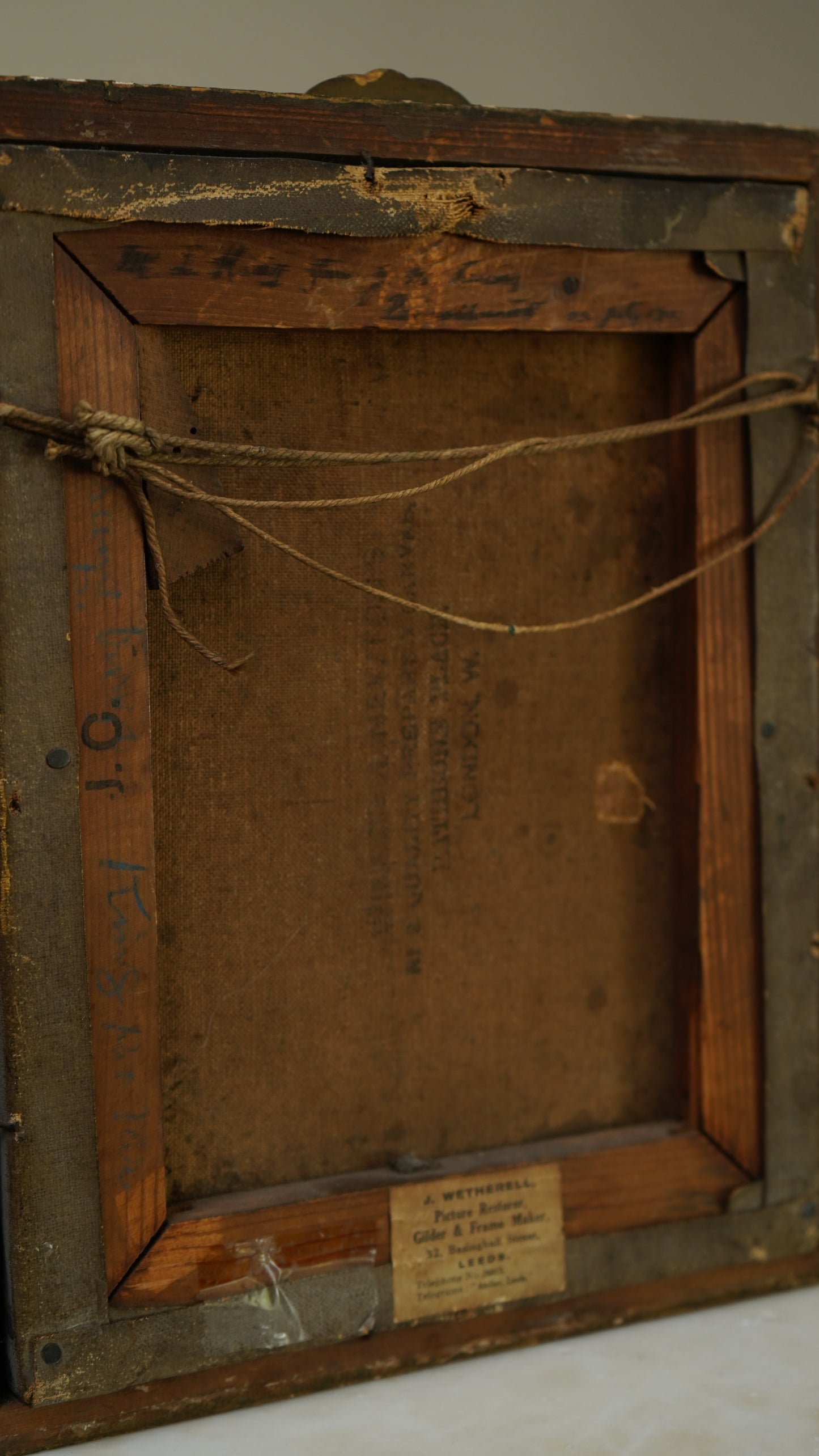 British School Oil Painting of Street Sweeper Boy with Dog, c. 1890–1915