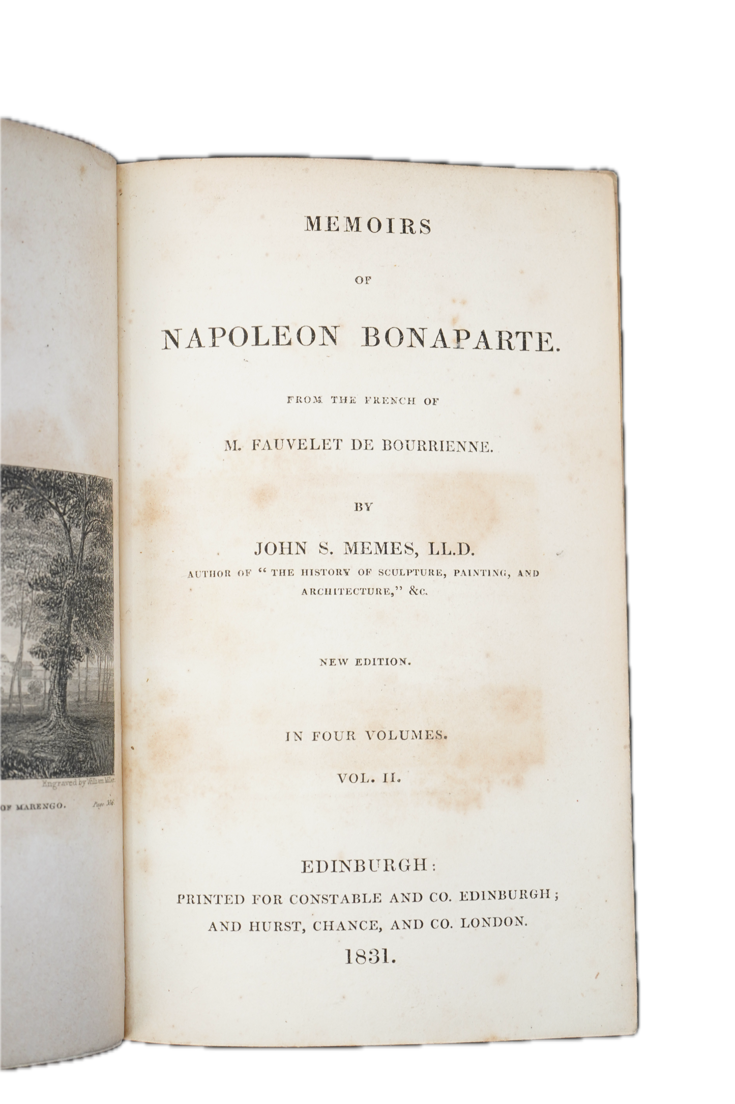 1831 Bourrienne Memoirs of Napoleon Bonaparte Vols. I & II