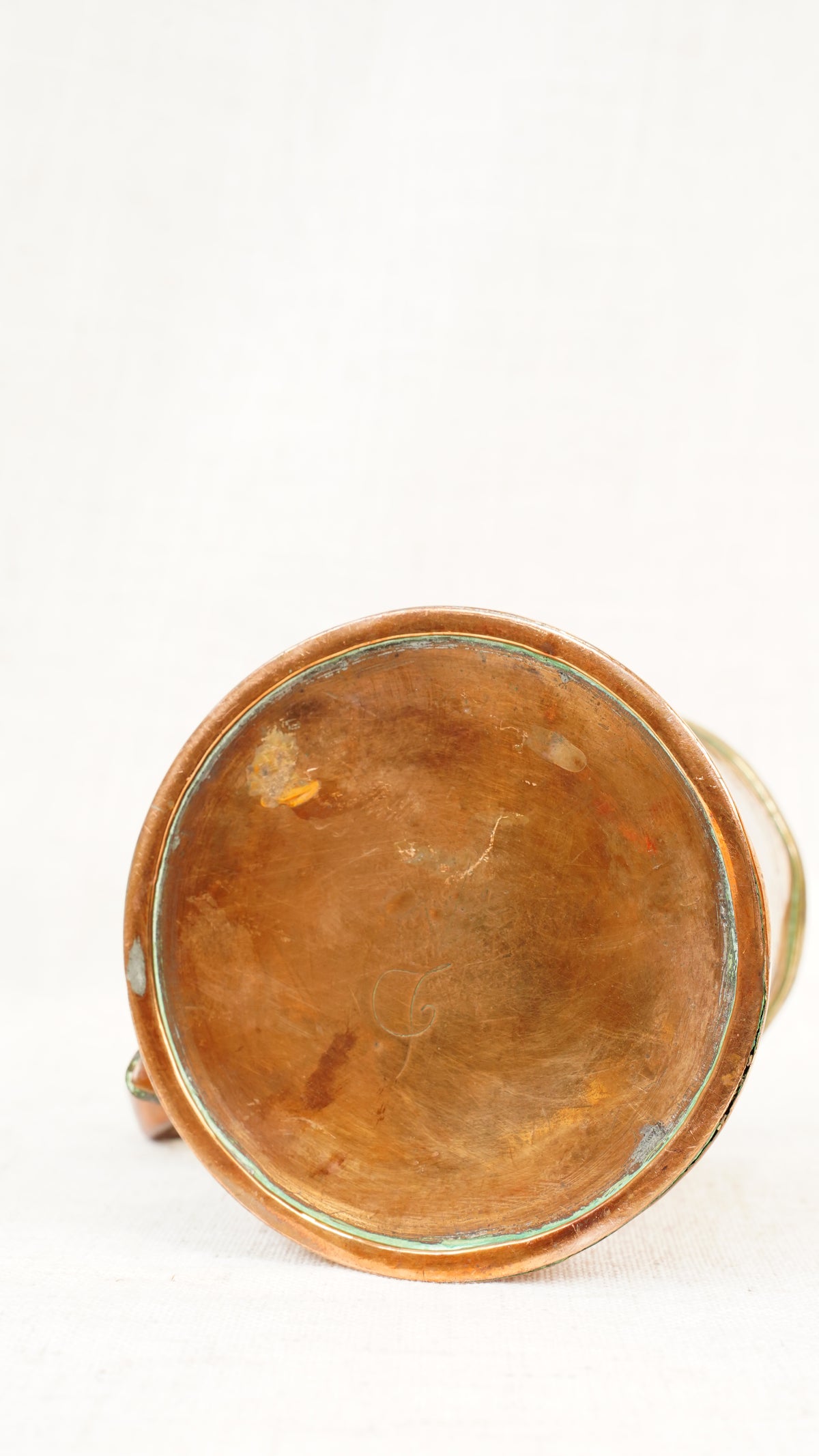 Antique English Copper Imperial Pint Pub Measure Cup