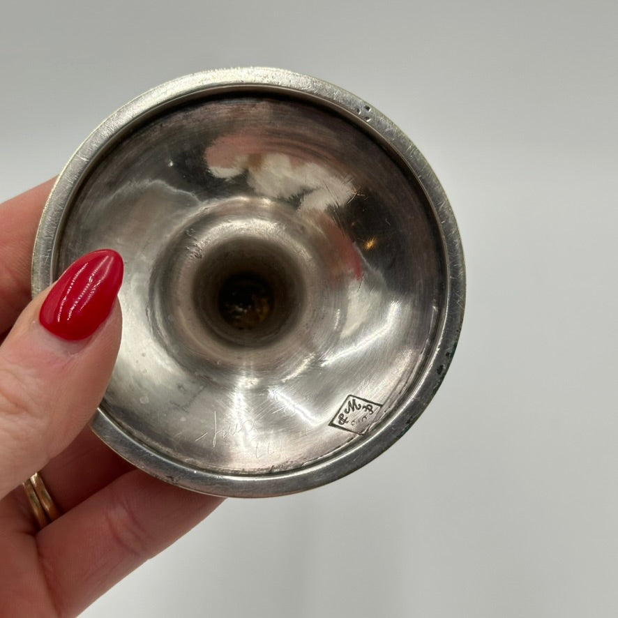 Antique English Silver Plated Trophy Goblet, "Haileybury College Throwing Cricket Ball Trophy Victorian 1888"