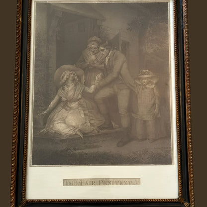 1789 Antique Stipple Engravings by John Raphael Smith (1751–1812) after a painting by George Morland (1763–1804)