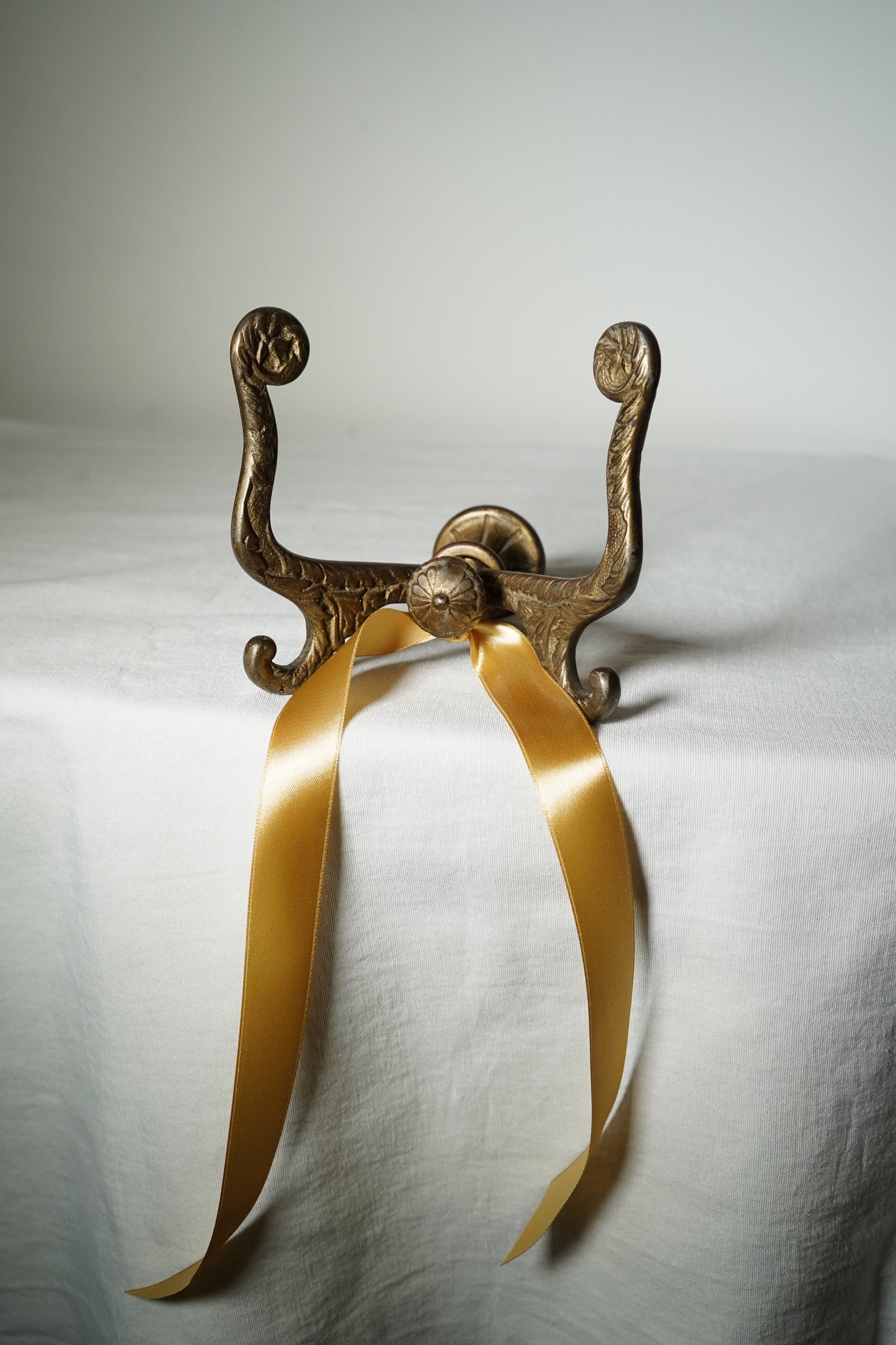 Pair of Antique Gilded Metal Rococo Revival Wall Hooks, c. 1900–1930
