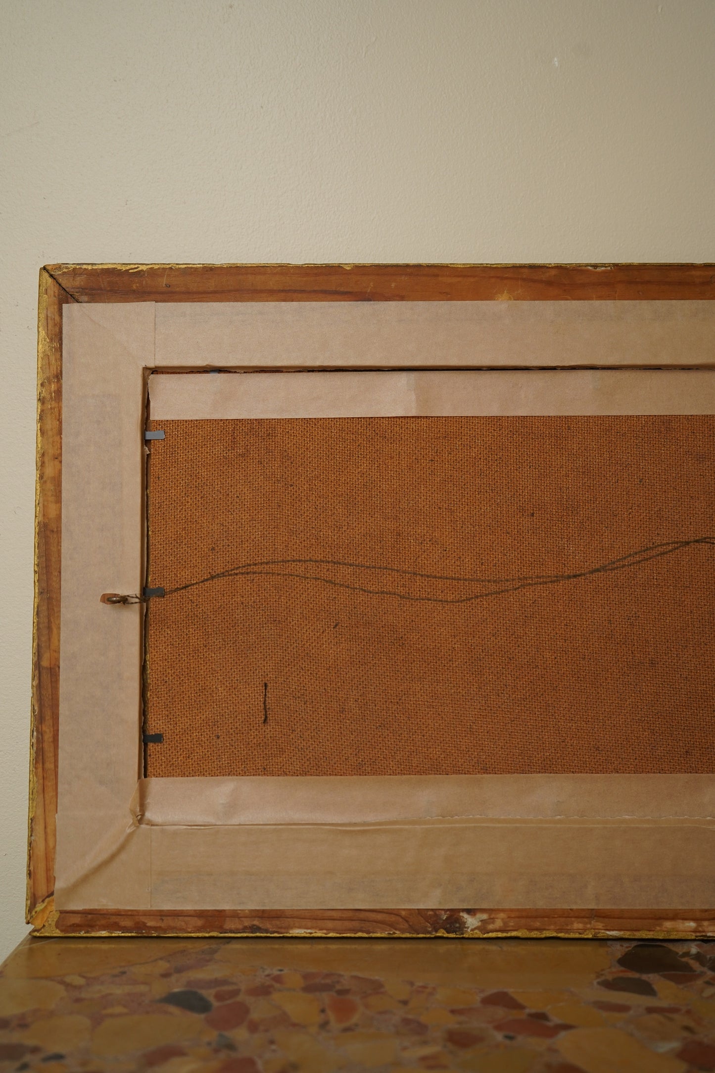 Early 20th Century Impressionist Oil Painting | Sunset Over River Valley in Gilt Frame