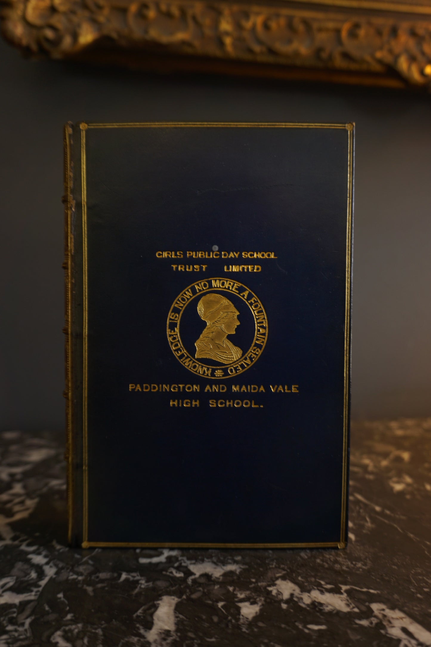 1905 "The Ingoldsby Legends" Blue Full Leather Prize Binding Book