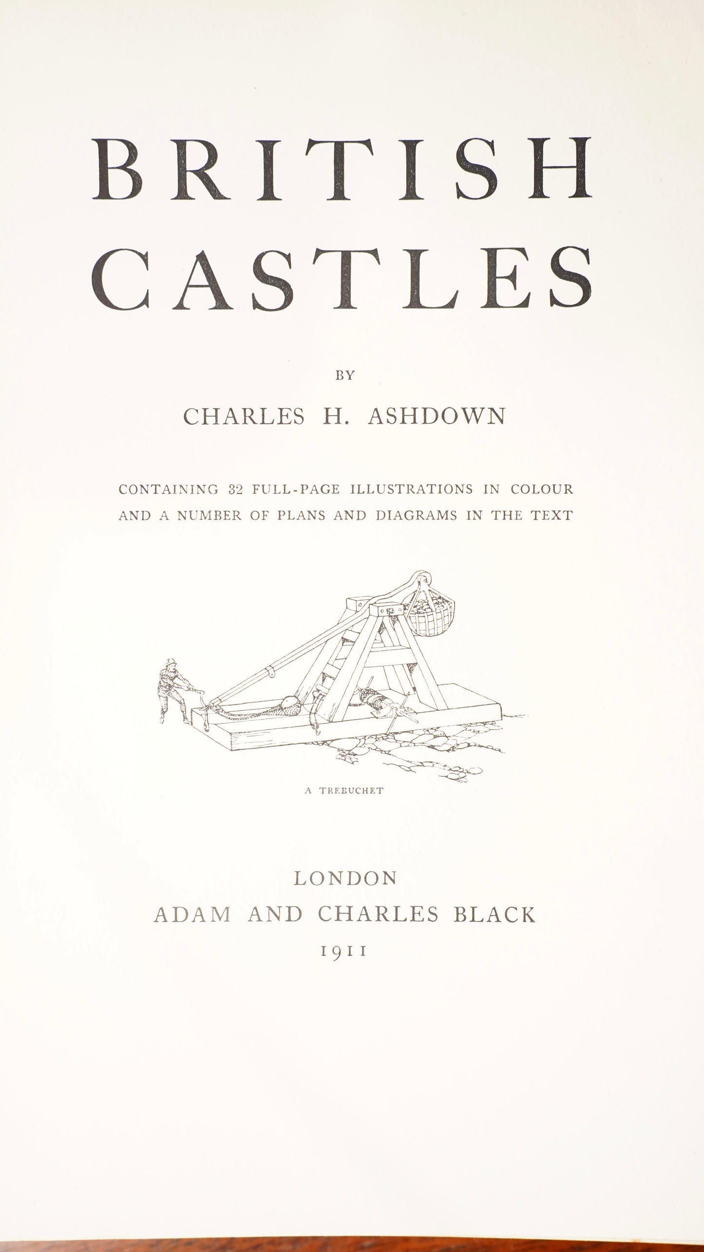 Antique British Castles Charles Ashdown 1911 Illustrated Color Plates