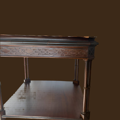 Circa 1870-1890s Victorian Wood Side Table