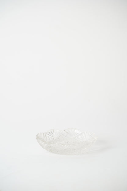 Antique Victorian Pressed Glass Salt Cellar Dish