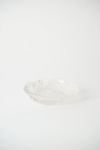 Antique Victorian Pressed Glass Salt Cellar Dish