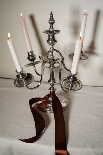 Eureka Silver Co. Quadruple-Plated Five-Arm Candelabrum, c. 1890–1910