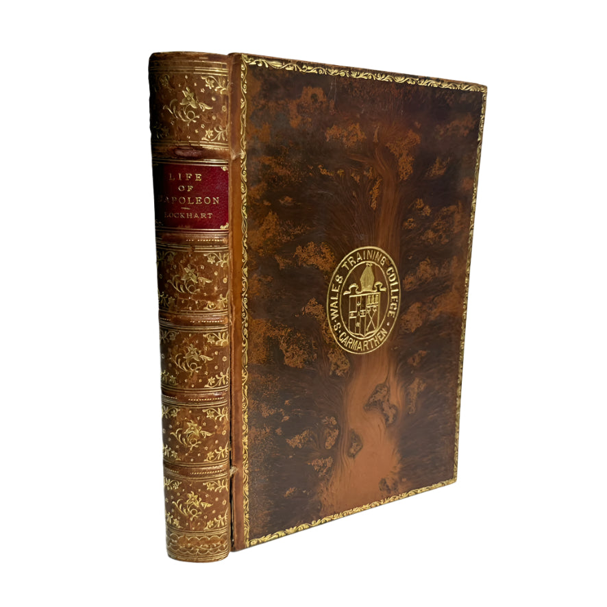 1897 "The Life of Napoleon Buonaparte" Brown Full Prize Binding Leather Book