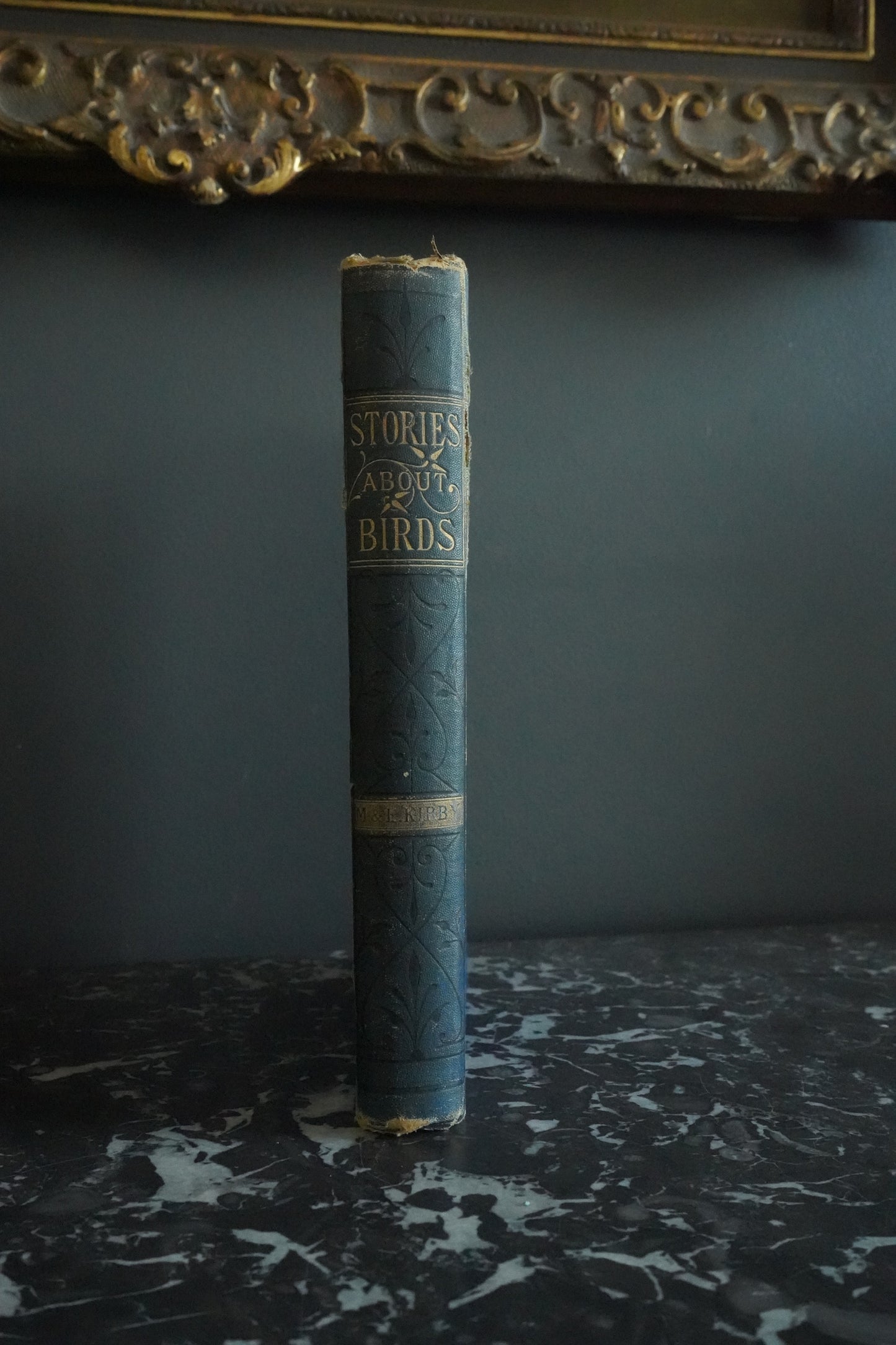 Circa 1870-1880 "Stories About Birds" Dark Blue Cloth Book