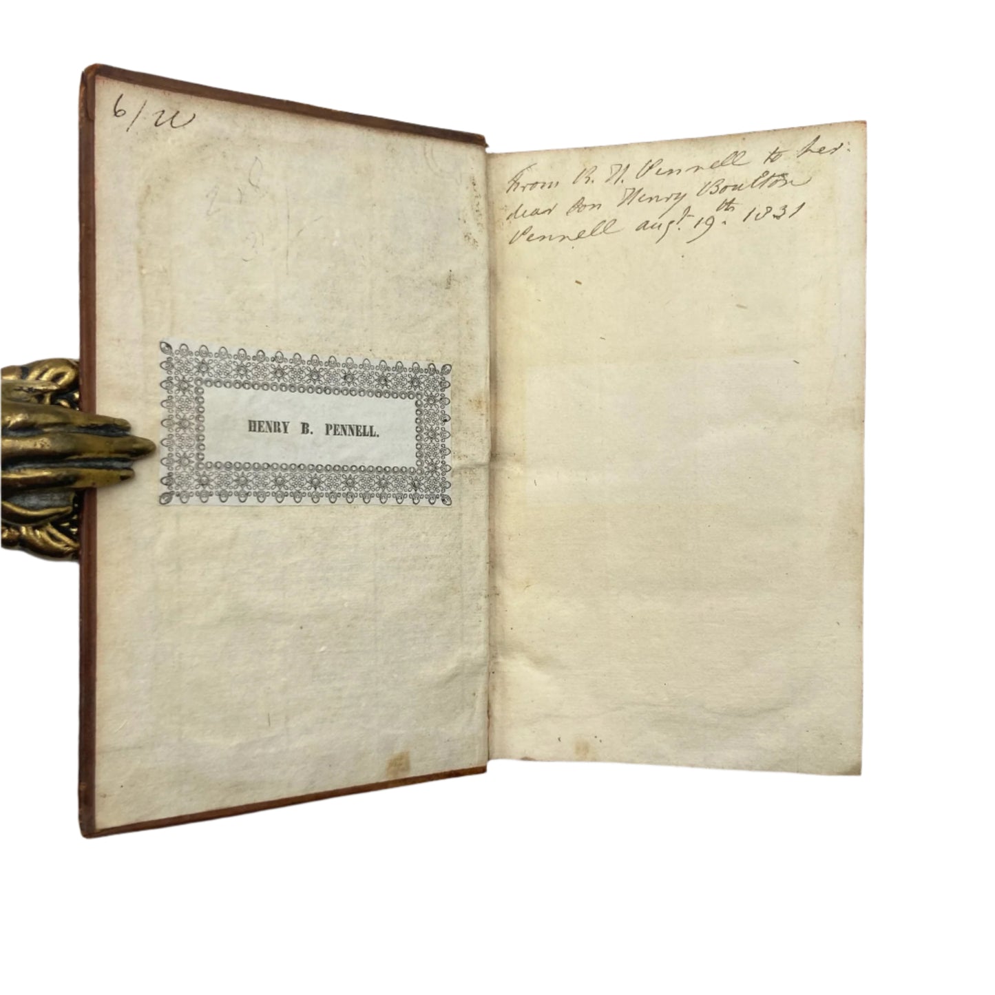 2 Volumes 1726 "The Guardian" Brown Full Leather Books