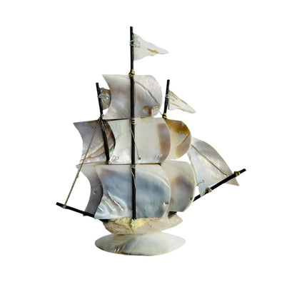 Vintage Mother-of-Pearl Sailing Ship