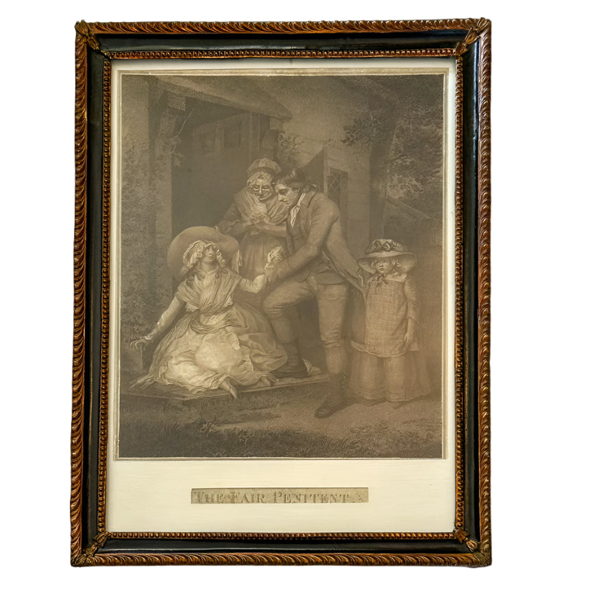 1789 Antique Stipple Engravings by John Raphael Smith (1751–1812) after a painting by George Morland (1763–1804)