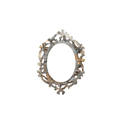 Antique French Miniature Frame – Gilded Rococo Revival Openwork, c. Late 19th Century