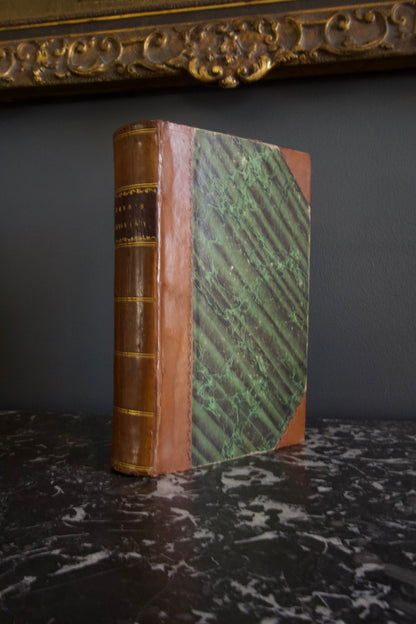 1846 "Brown’s Dictionary of The Holy Bible" Brown Half Leather Book