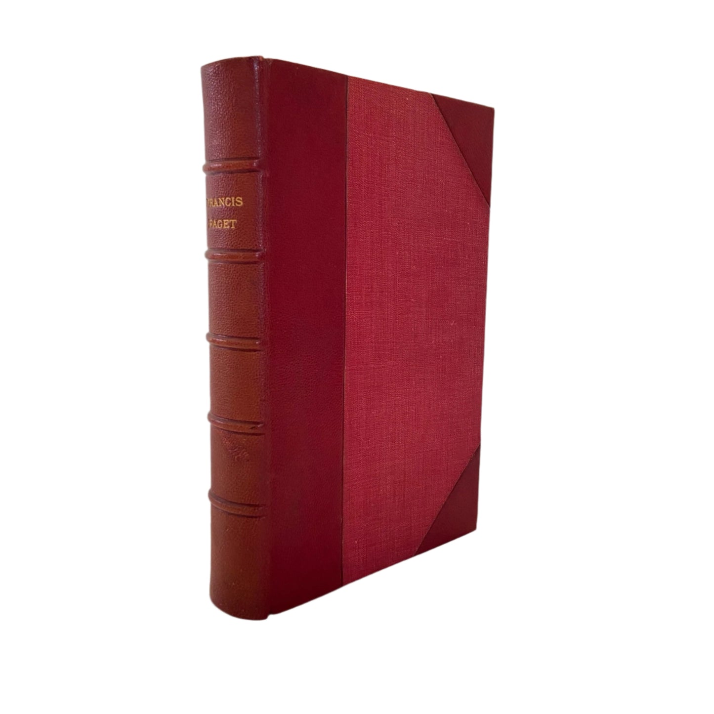 1912 "Francis Paget" Red Half Leather Book