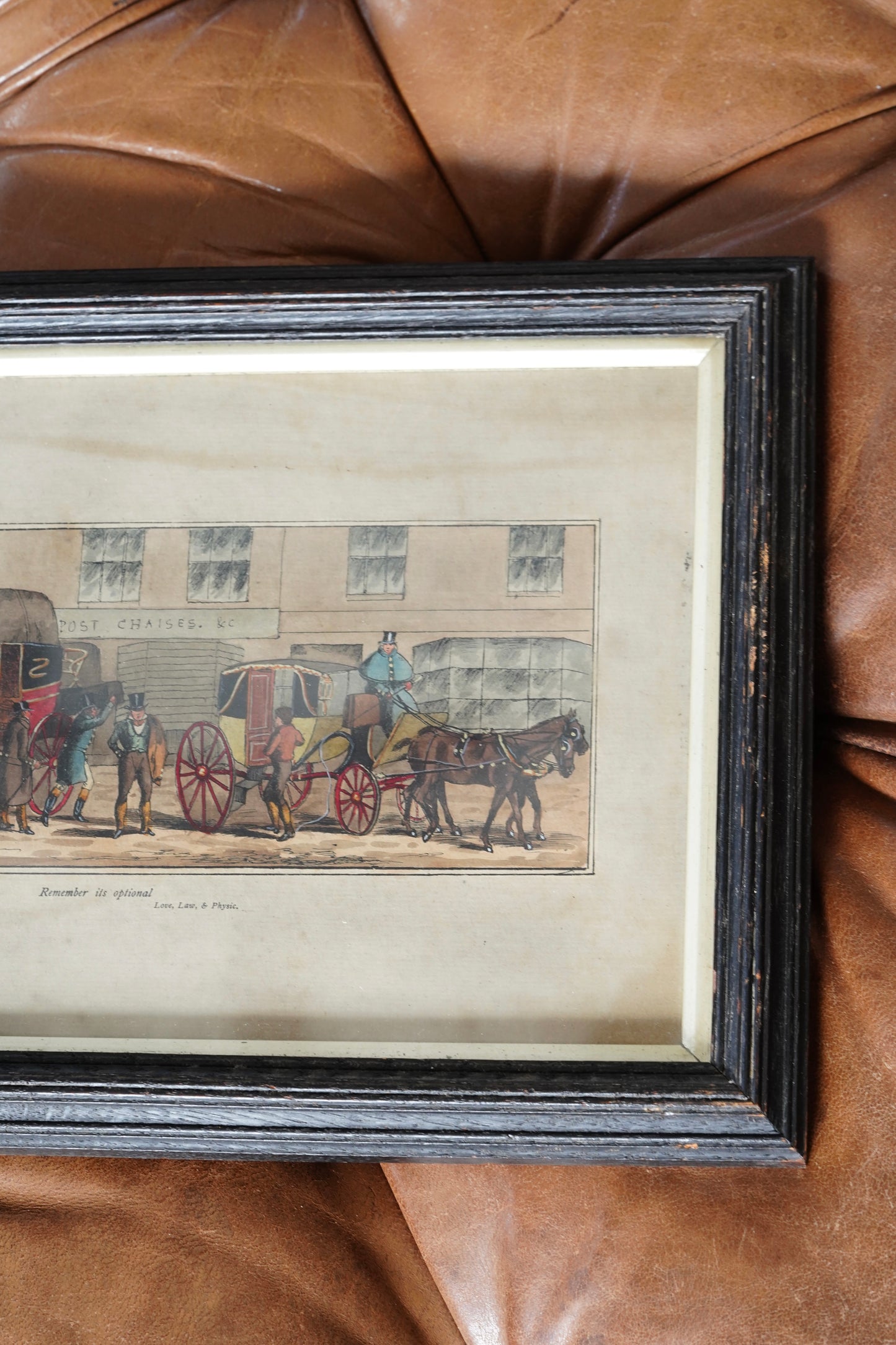 Antique English Coaching Prints, A Trip to Brighton, Set of Four Engravings