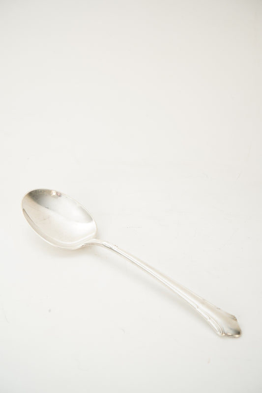 Vintage Silver Plate Soup Spoon