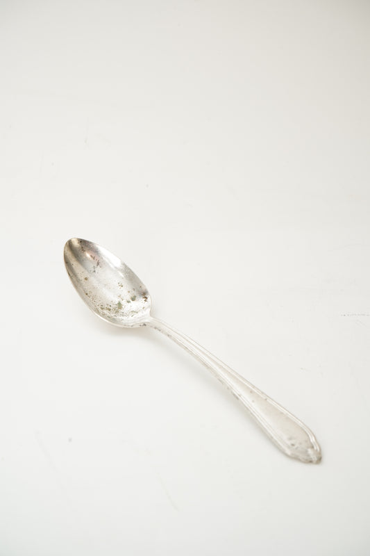 Antique Silver Plate Coffee Spoon