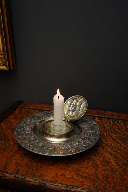Antique Victorian Silver Plate Inkwell