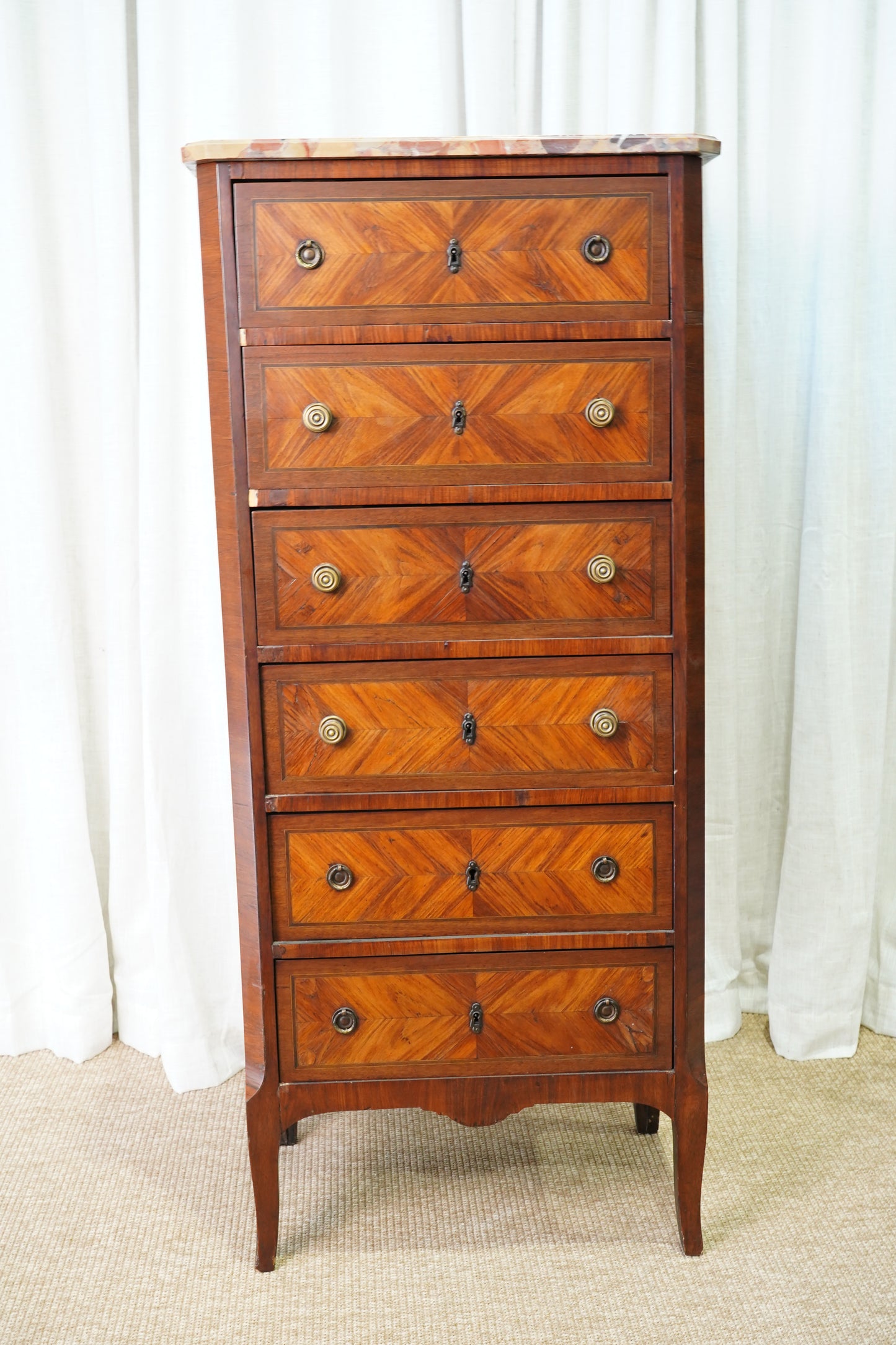 Antique French Louis XVI Lingerie Chest | French Chest of Drawers