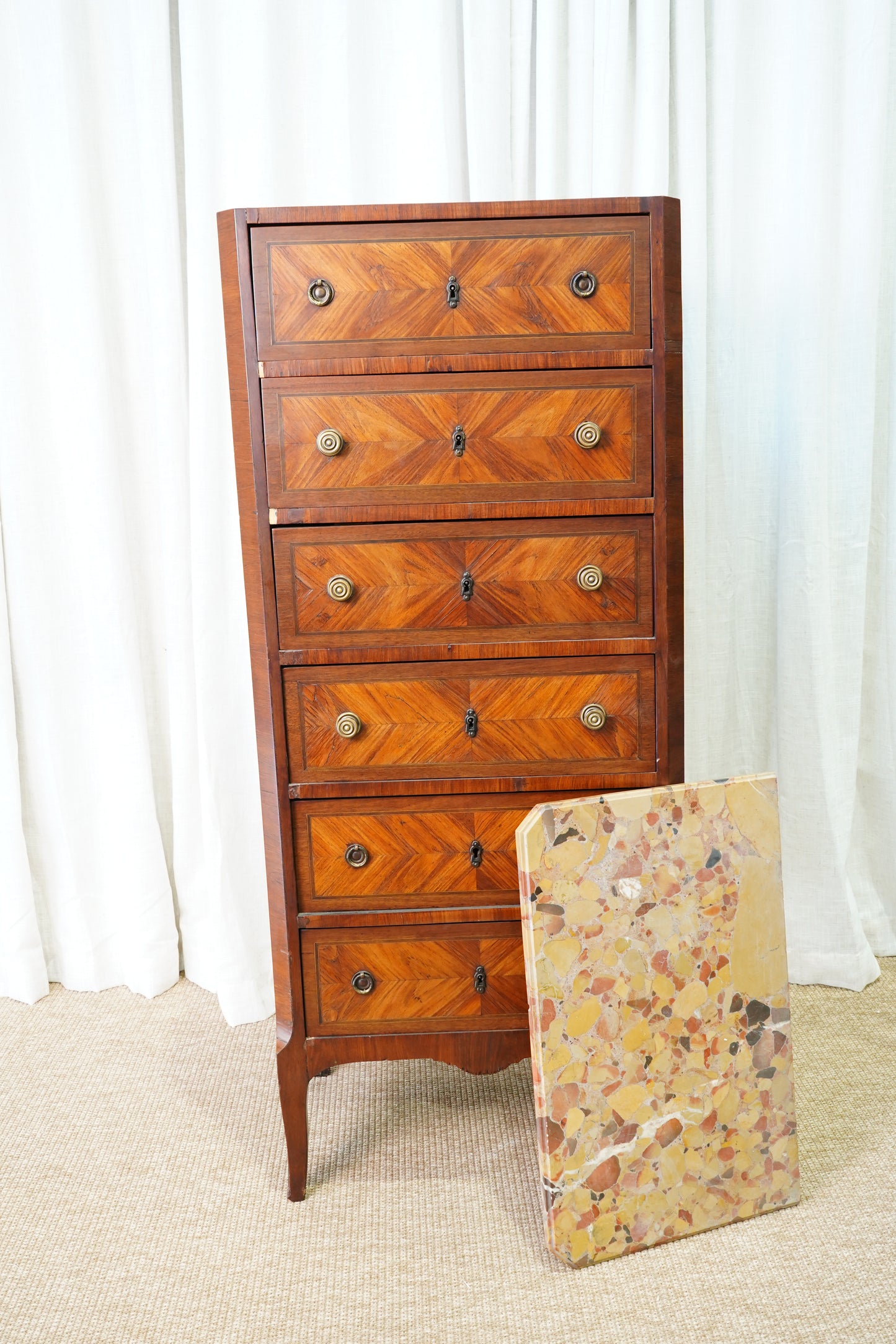 Antique French Louis XVI Lingerie Chest | French Chest of Drawers