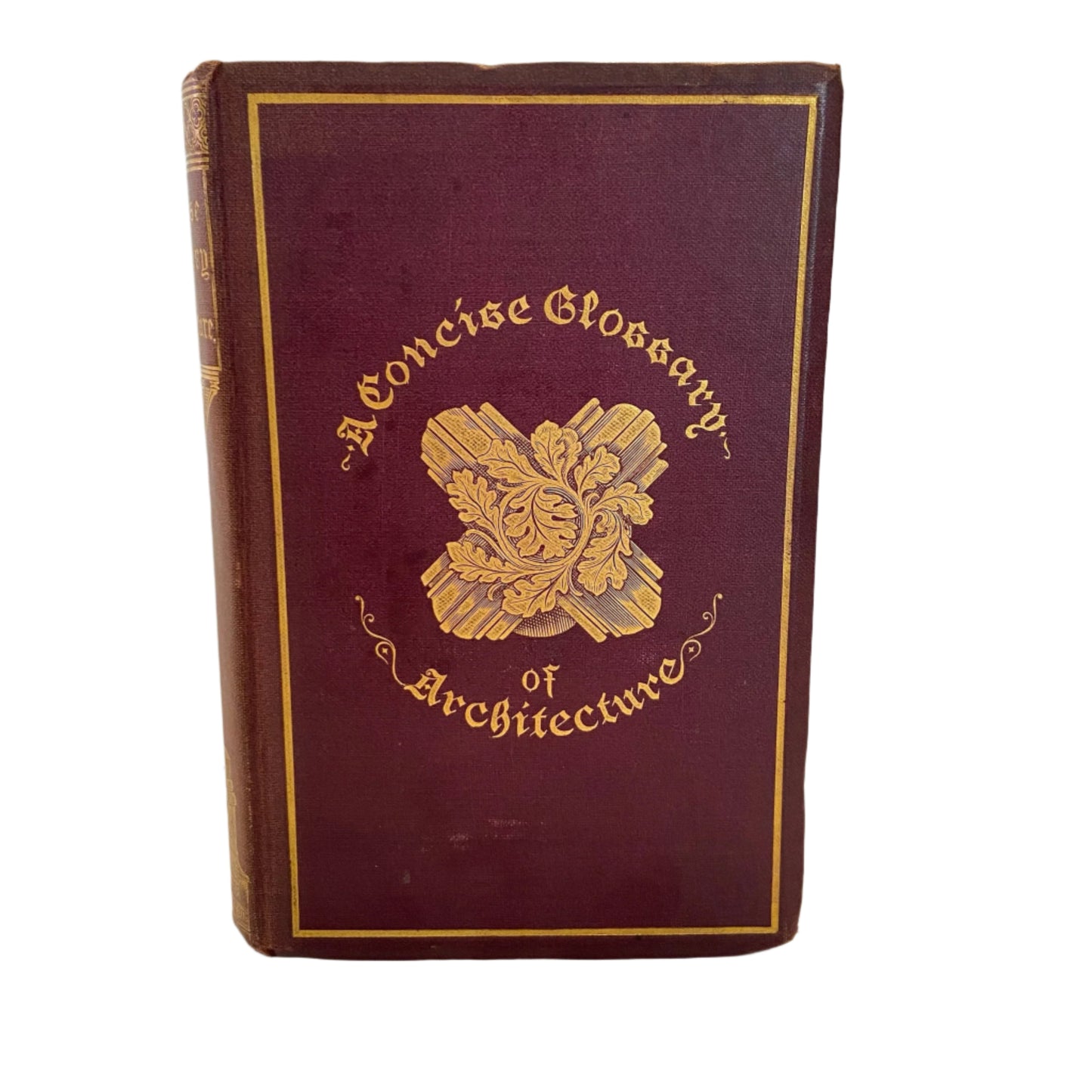 1882 "A Concise Glossary of Terms Used in Grecian, Roman, Italian, and Gothic Architecture" Purple Cloth Book