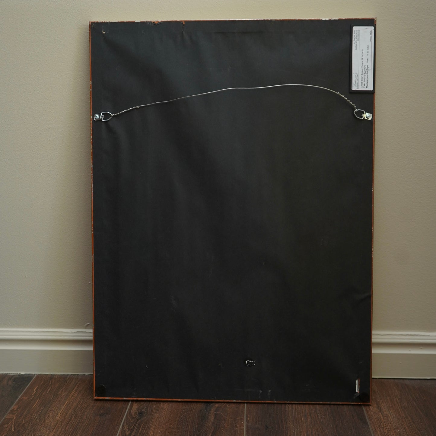 Henry Bouvet (French, 1859–1945) – Study of a Tankard, Signed Pencil Drawing on Paper, Framed