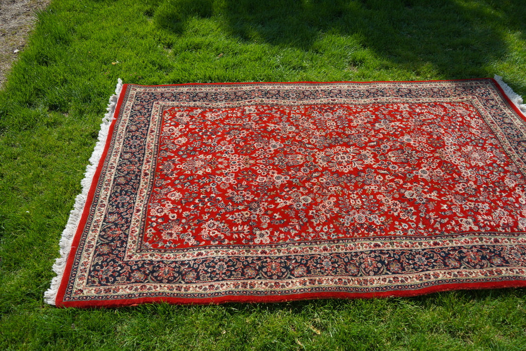 Vintage Persian Kashan-style Area Rug