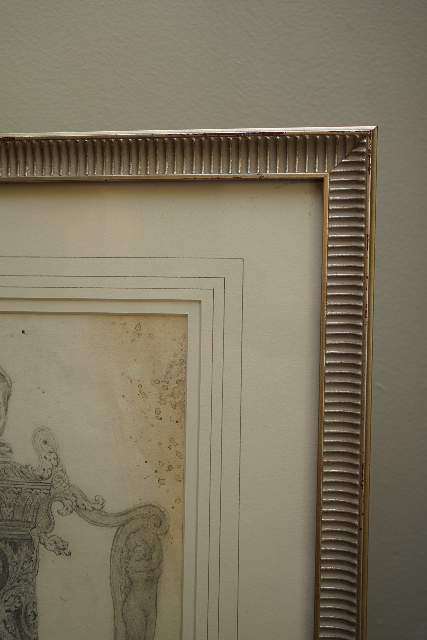 Henry Bouvet (French, 1859–1945) – Study of a Tankard, Signed Pencil Drawing on Paper, Framed