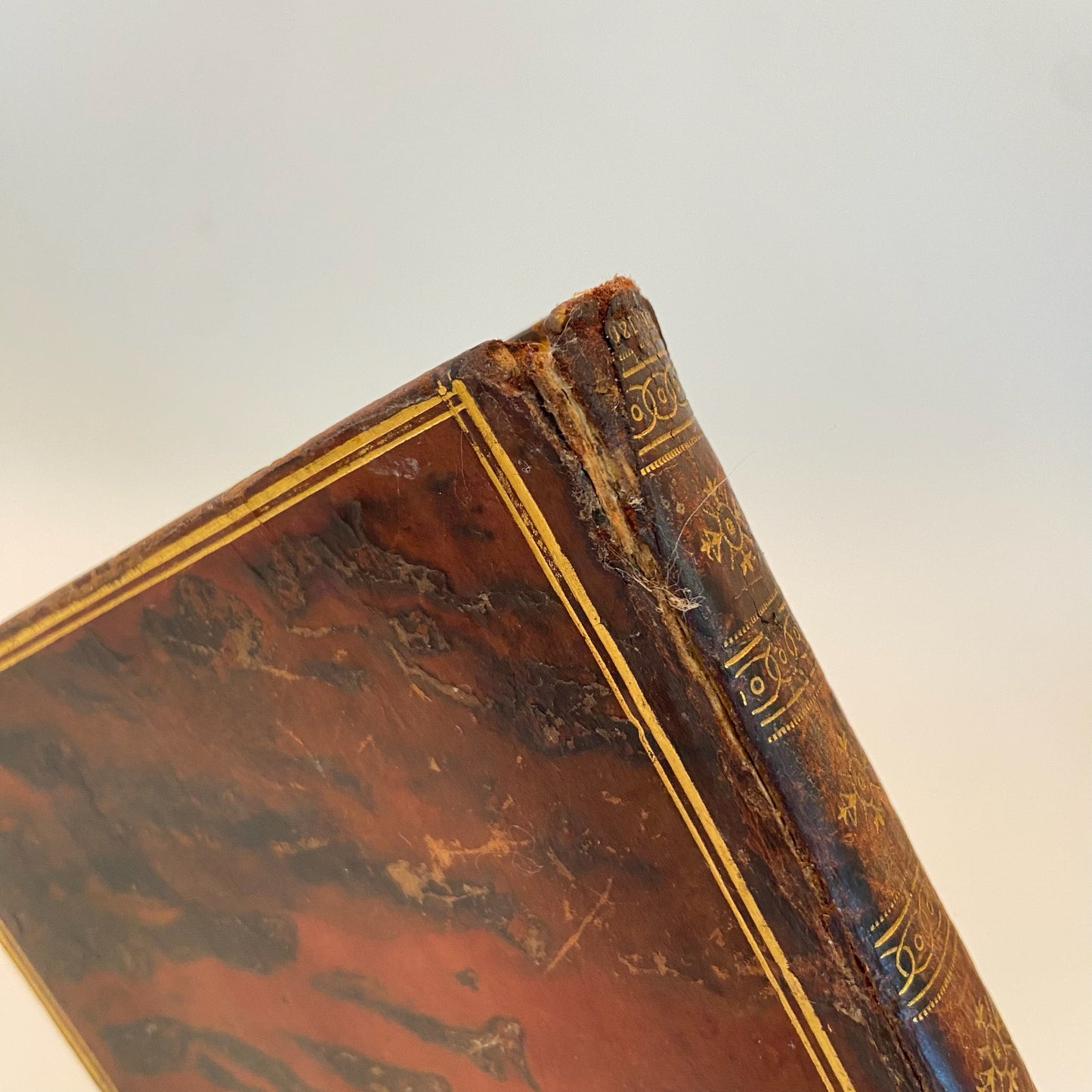 1807 "The Minstrel" Full Brown Calf Leather Book