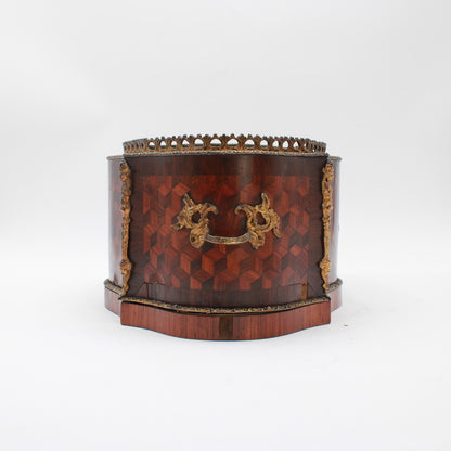 Napoleon III Marquetry & Ormolu Jardinière, Circa 1860–1880