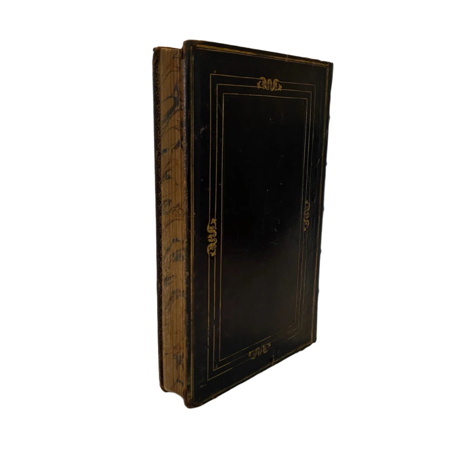 1840 Leather-Bound Political History Book — Statesmen of the Time of George III