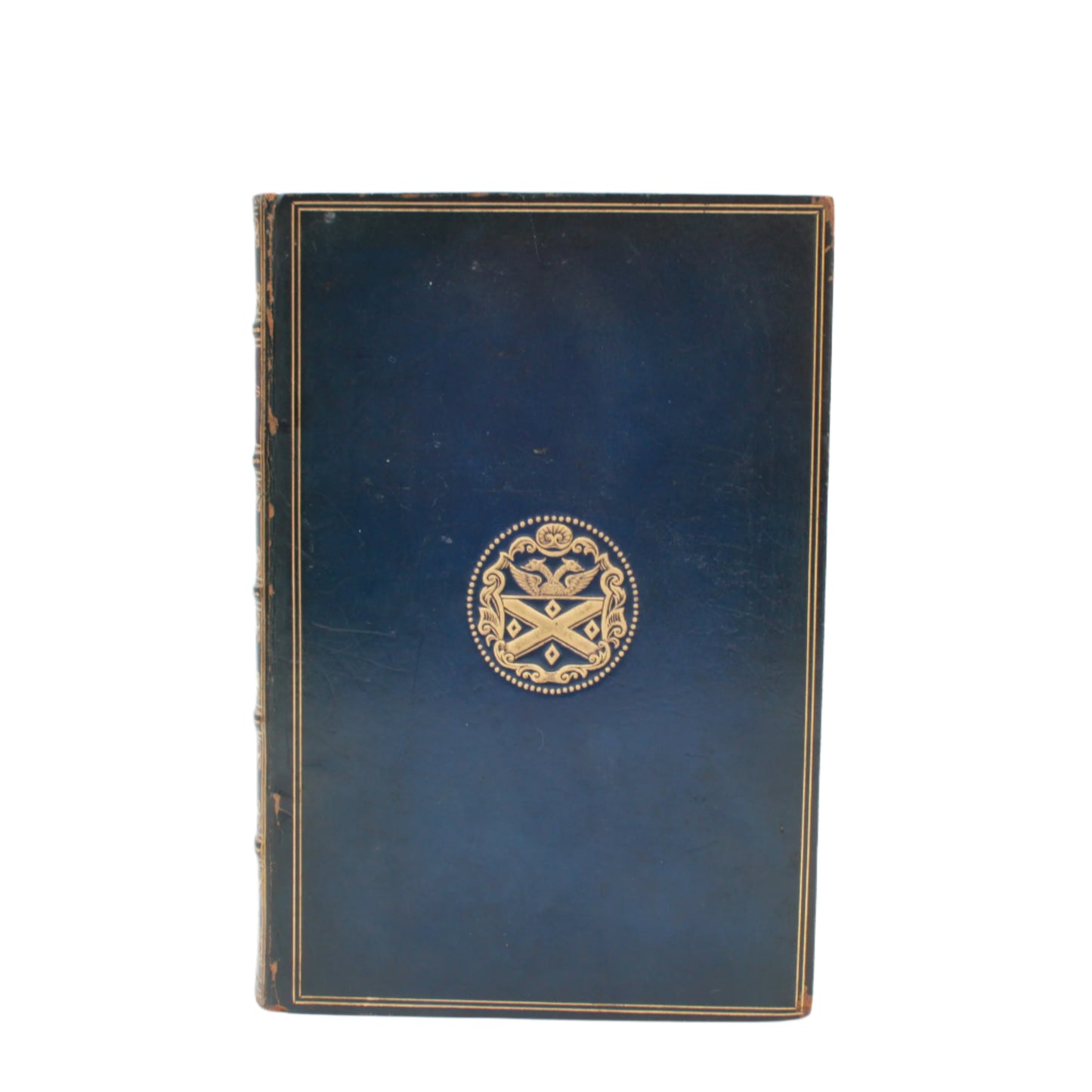 Antique Bird Book A Familiar History of Birds Victorian Prize Binding Blue Leather 1890s Illustrated Natural History