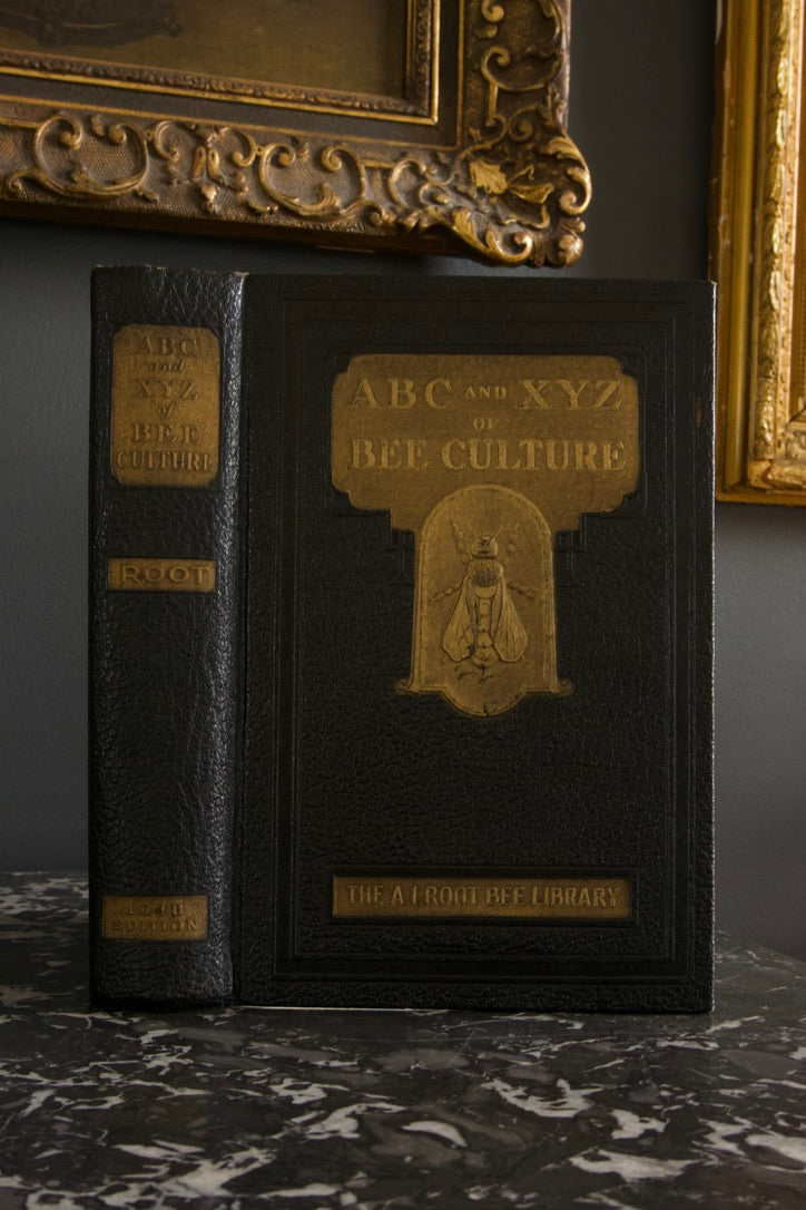 1948 "The ABC and XYZ of Bee Culture" Black Full Leather Book