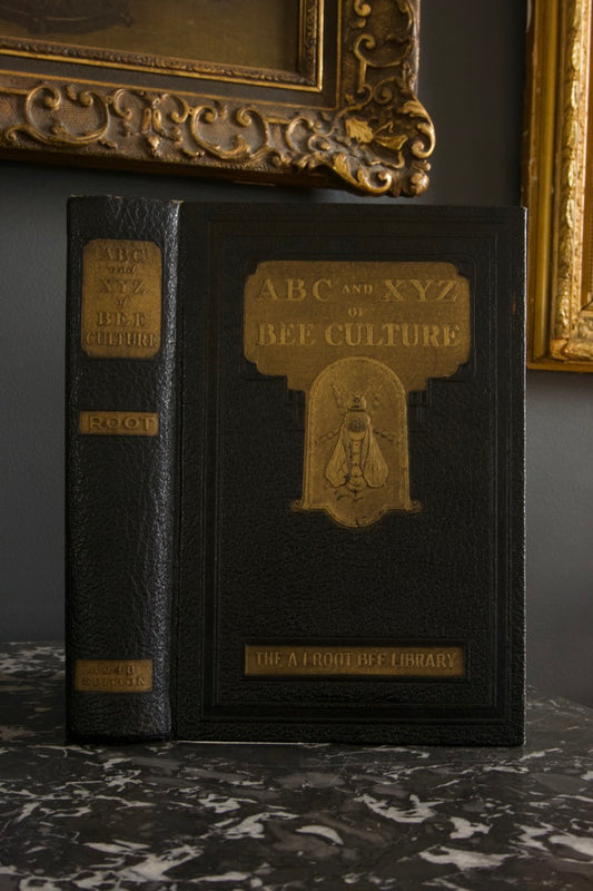 1948 "The ABC and XYZ of Bee Culture" Black Full Leather Book