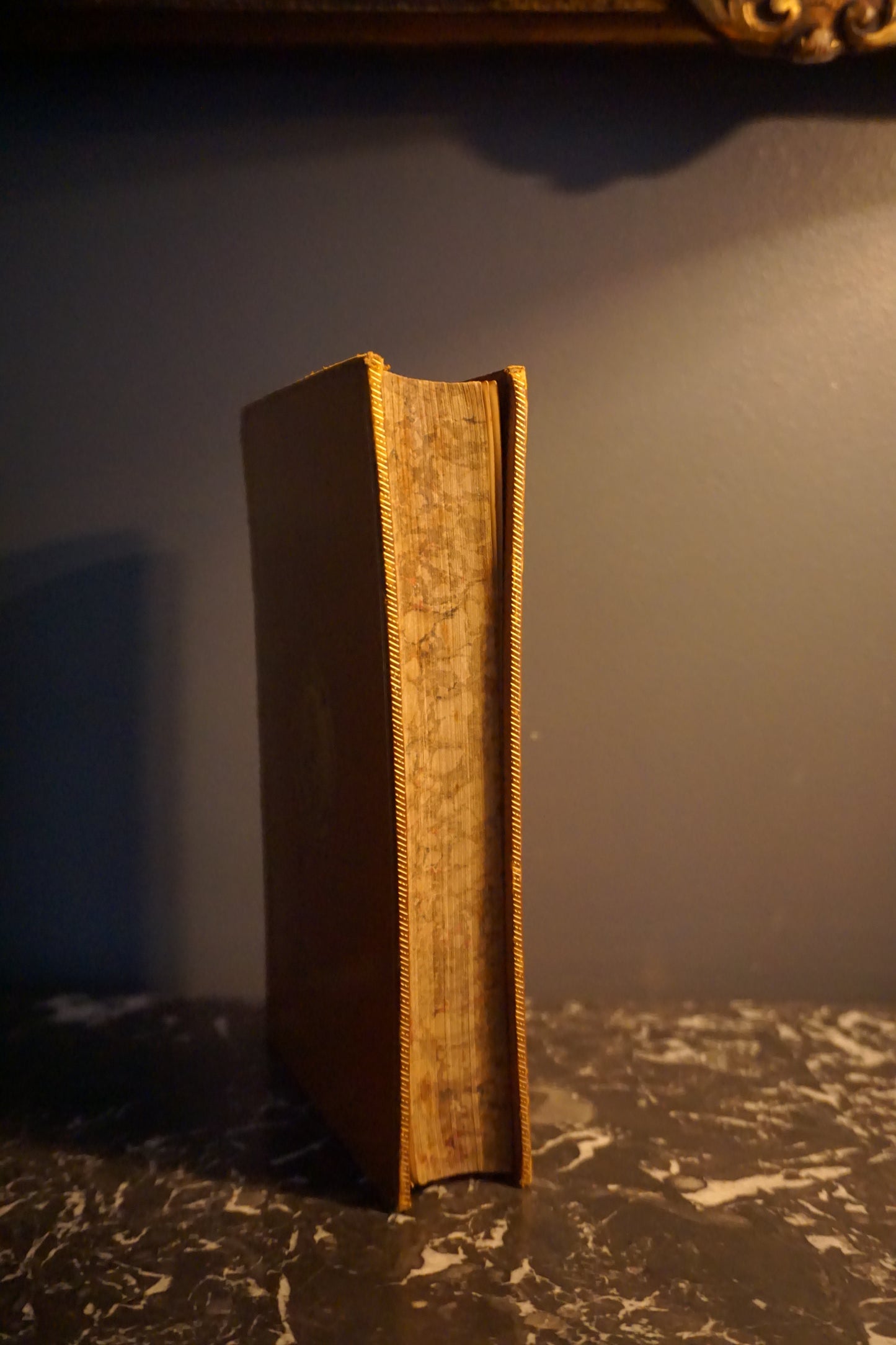 1895 "The Story of English Literature" Brown Full Leather Book