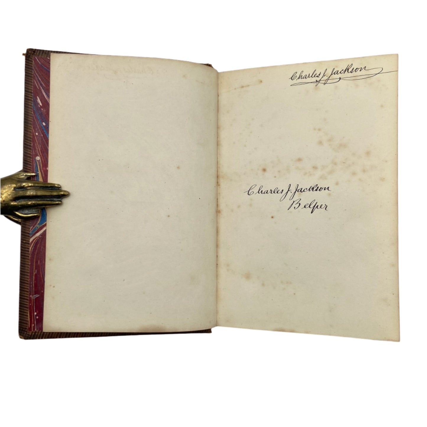 1869 "View of the State of Europe During the Middle Ages" Full Brown Leather Book