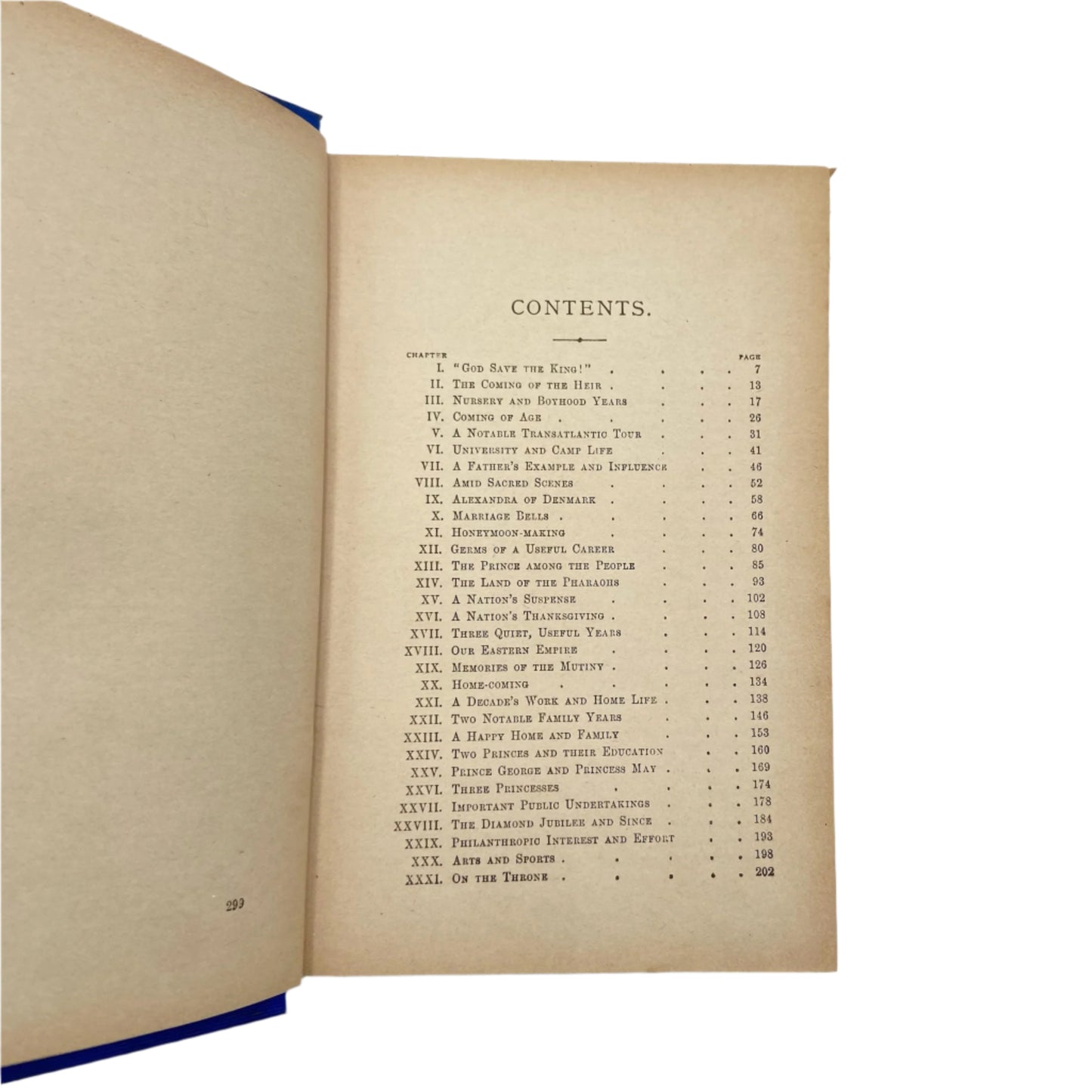 1902 " Britain’s King and Queen " Royalty Blue Cloth Book