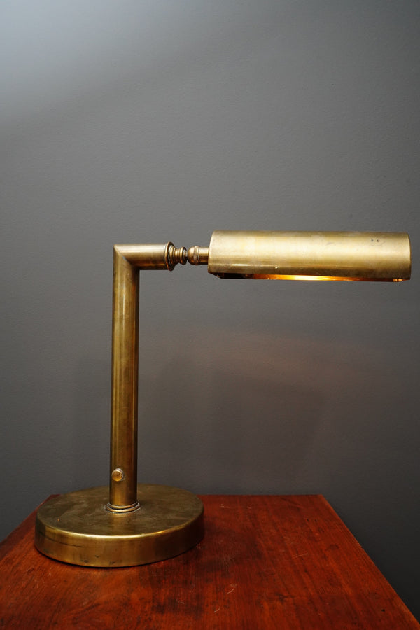 Vintage Brass Desk Lamp, Dimmable secondary view