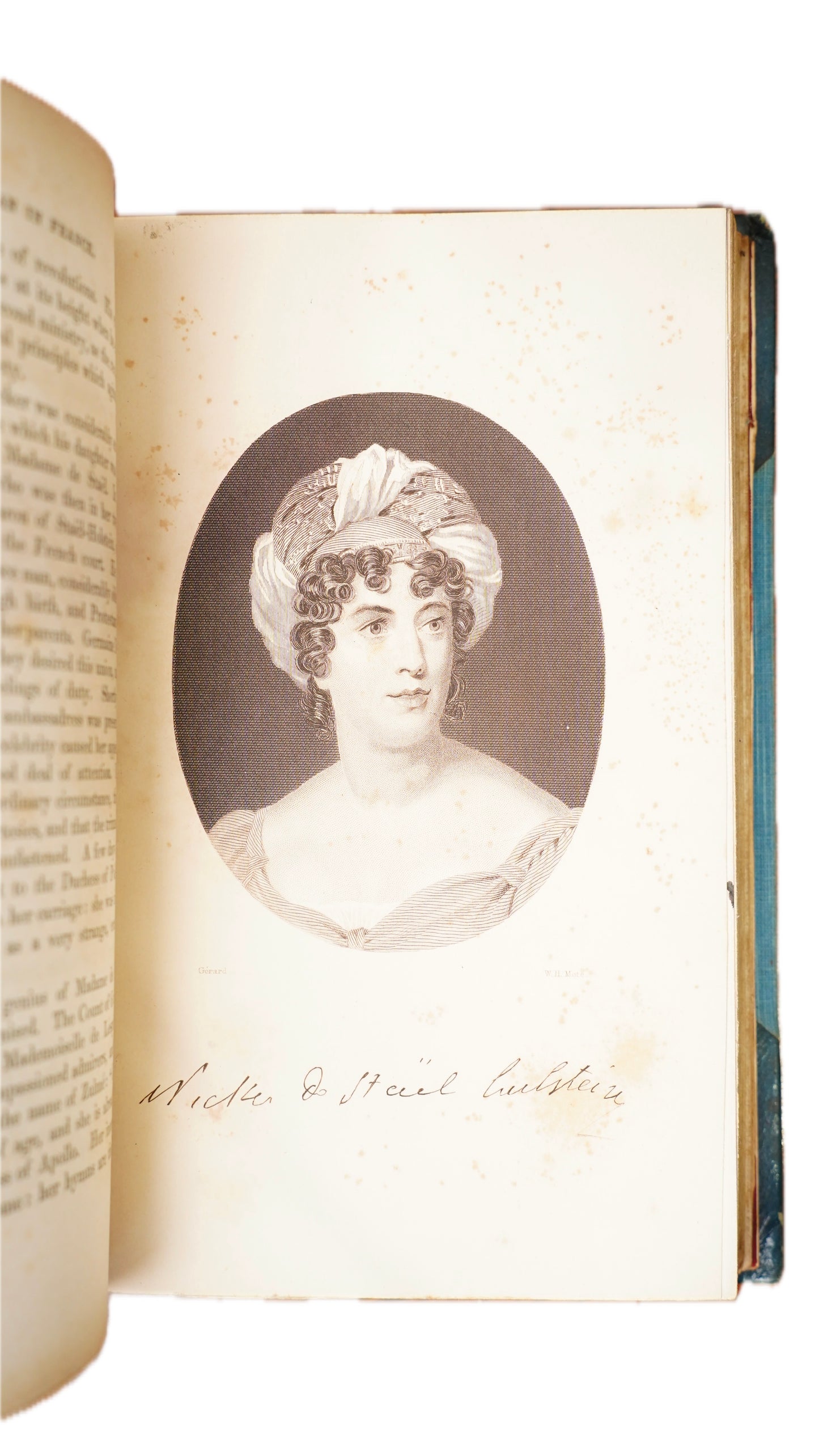 Julia Kavanagh Woman in France 1850 Antique Half-Leather Books Two Volumes