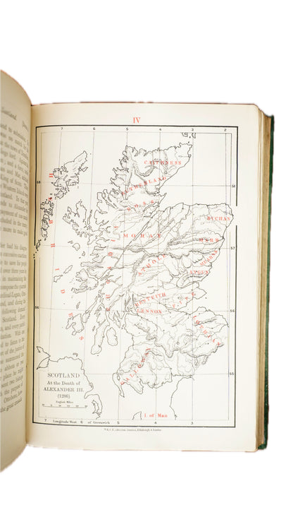 Antique Hume Brown History of Scotland 1909 Three Volume Set