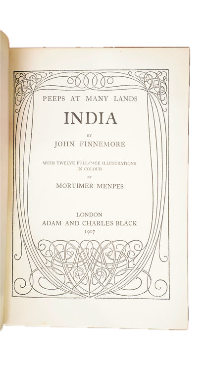 Antique India Book Prize Binding Finnemore Menpes Plates 1907