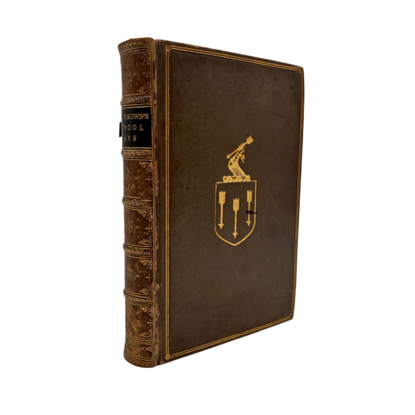 Tom Brown’s School Days 1894 Illustrated Victorian Fiction Prize Binding Leather Book