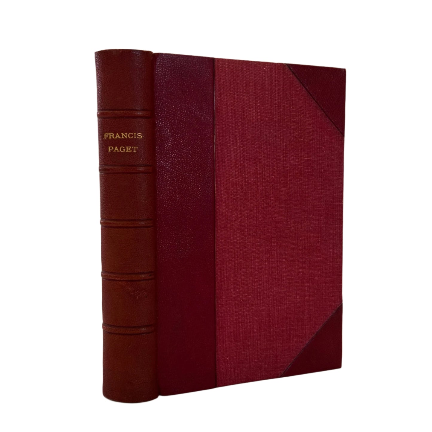 1912 "Francis Paget" Red Half Leather Book