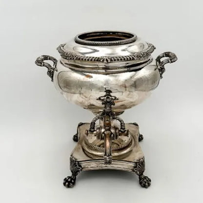 Elegant Late Victorian Silver-Plated Hot Water Urn / Samovar, Circa 1890